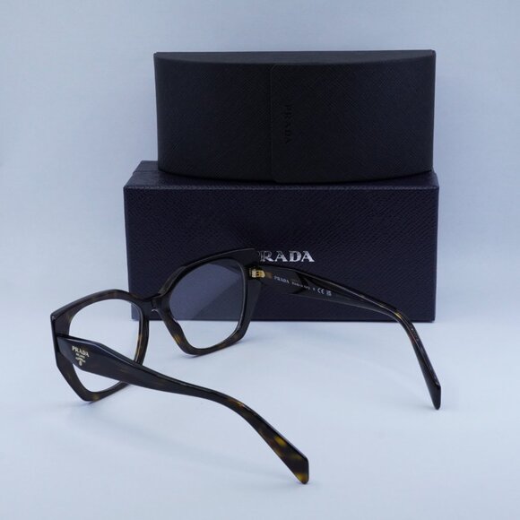 Prada PR18WV 2AU1O1 Cat Eye Eyeglasses - Havana 54mm - Picture 10 of 10